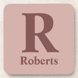 Kaneel Roos Initiaal/Voornaam/Familienaam Bier Onderzetter