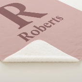 Kaneel Roos Initiaal/Voornaam/Familienaam Sherpa Deken (3/4)