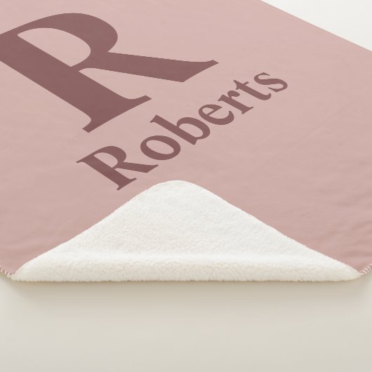 Kaneel Roos Initiaal/Voornaam/Familienaam Sherpa Deken (3/4)