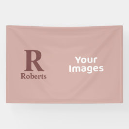 Kaneel Roos Initiaal/Voornaam/Familienaam Spandoek