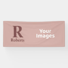 Kaneel Roos Initiaal/Voornaam/Familienaam Spandoek