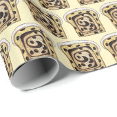 kaneel rozijn brood bakken broodbereiding cadeaupapier (Rol Hoek)