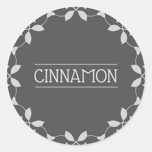 Kaneel Spice Jar Stickers (Voorkant)
