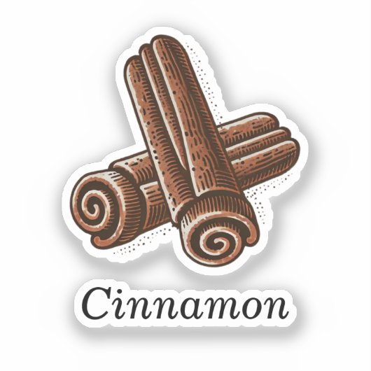 Kaneel Spice Sticks Kruidenkaars Body Sticker (Voorkant)