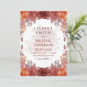 Kaneel Terracotta HERFST Bloemachtige Botanische T (Staand voorkant)