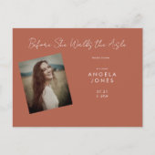 Kaneel voordat ze loopt Foto Vrijgezellenfeest Briefkaart (Voorkant)