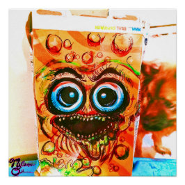 Kaneel Zombie Crunch Art Print Perfect Poster