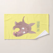 Kaneelaarvark cartoon bad handdoek (Handdoek)