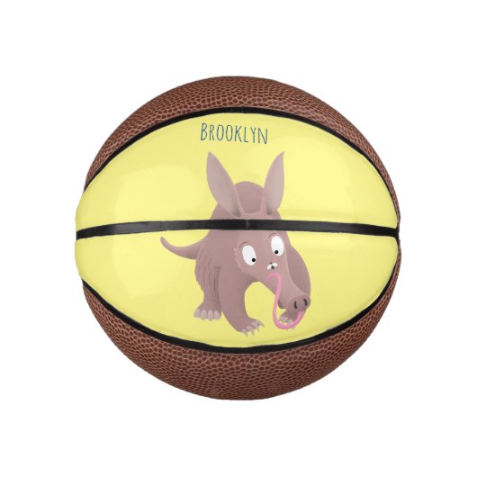 Kaneelaarvark cartoon basketbal (Voorkant)