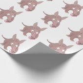 Kaneelaarvark cartoon cadeaupapier (Hoek)