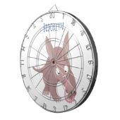 Kaneelaarvark cartoon dartbord (Voorkant Rechts)