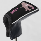 Kaneelaarvark cartoon golfheadcover (3/4 voorkant)