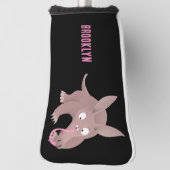 Kaneelaarvark cartoon golfheadcover (Draai 90)