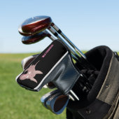 Kaneelaarvark cartoon golfheadcover (Insitu)