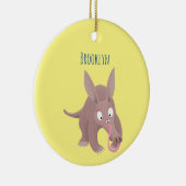 Kaneelaarvark cartoon keramisch ornament (Rechts)