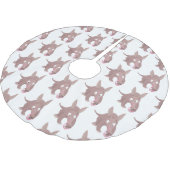 Kaneelaarvark cartoon kerstboom rok (Gekanteld)