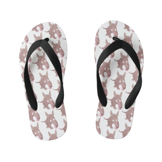 Kaneelaarvark cartoon kinder teenslippers (Voetbed)