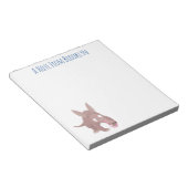 Kaneelaarvark cartoon notitieblok (Schuin)