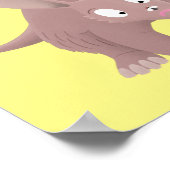 Kaneelaarvark cartoon poster (Hoek)