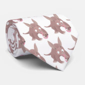 Kaneelaarvark cartoon stropdas (Opgerold)