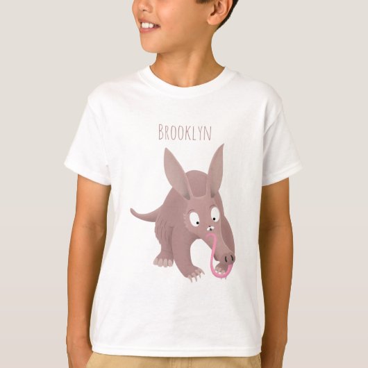 Kaneelaarvark cartoon t-shirt (Voorkant)