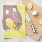 Kaneelaarvark cartoon theedoek (Quarter Fold)