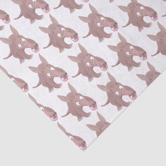 Kaneelaarvark cartoon tissuepapier (Detail)