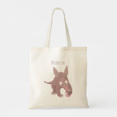 Kaneelaarvark cartoon tote bag (Achterkant)