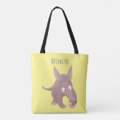 Kaneelaarvark cartoon tote bag (Achterkant)