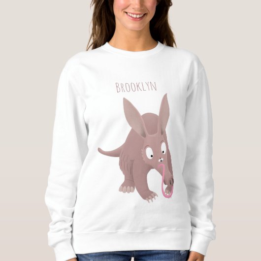 Kaneelaarvark cartoon trui (Voorkant)