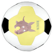 Kaneelaarvark cartoon voetbal (Gedraaid)