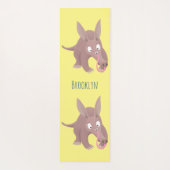 Kaneelaarvark cartoon yogamat (Achterkant)