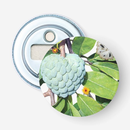 Kaneelappel - Glas naar shot Button Flesopener (Voorkant)