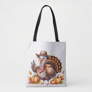 Kaneelboomkalkoen herfst tote bag