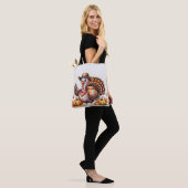 Kaneelboomkalkoen herfst  tote bag (Op model)