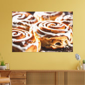 Kaneelbroodje Canvas Afdruk (Insitu (Woonkamer))