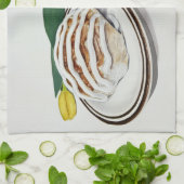 Kaneelbroodje en Cappuccino Theedoek (Gevouwen)