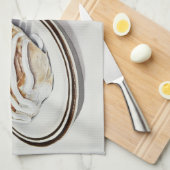 Kaneelbroodje en Cappuccino Theedoek (Quarter Fold)