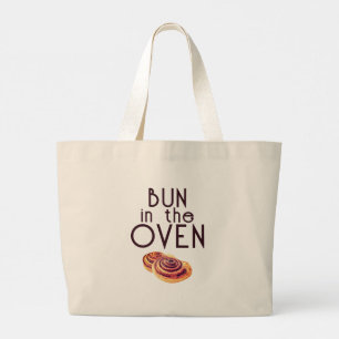 Kaneelbroodje in de Oven Grote Tote Bag