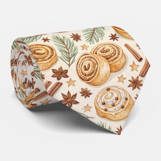 Kaneelbroodjes en Kruiden - Kerstbakken Stropdas (Opgerold)
