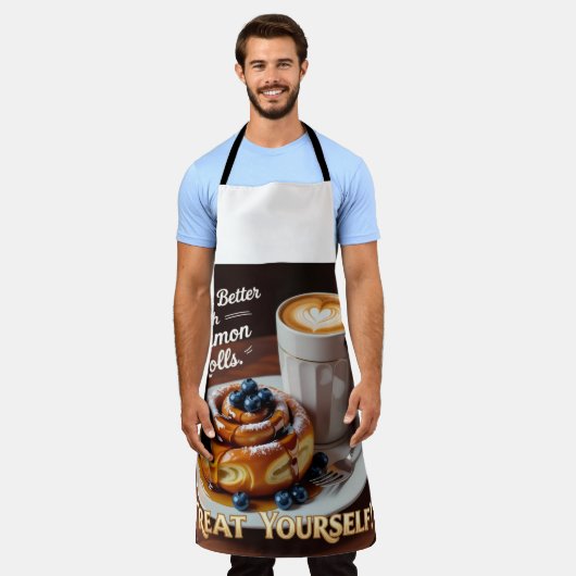 Kaneelbroodjes Schort (Gedragen)