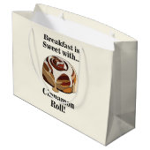 Kaneelbroodjes Zoete Broodjes Gebak Groot Cadeauzakje (Achterkant Gekanteld)