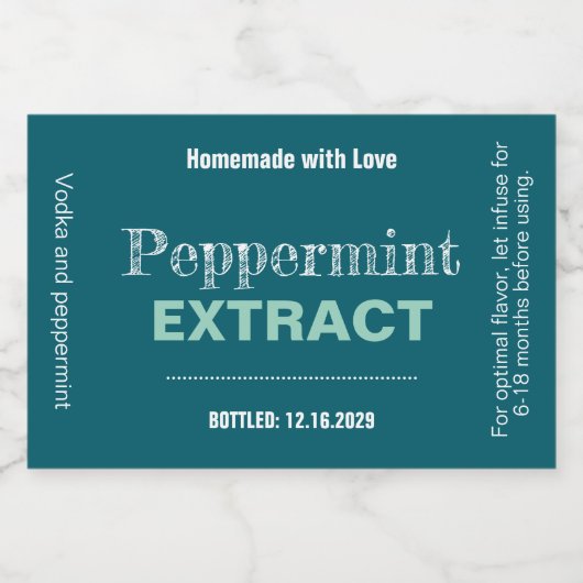 Kaneelextract Modern Etiket Sticker VLL1rt (Enkel label)