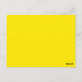 Kaneelgeel Effen Kleur Briefkaart (Achterkant)