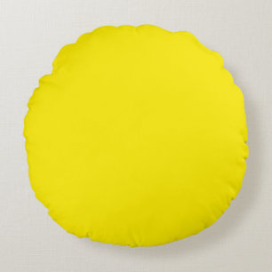 Kaneelgeel (effen kleur) rond kussen