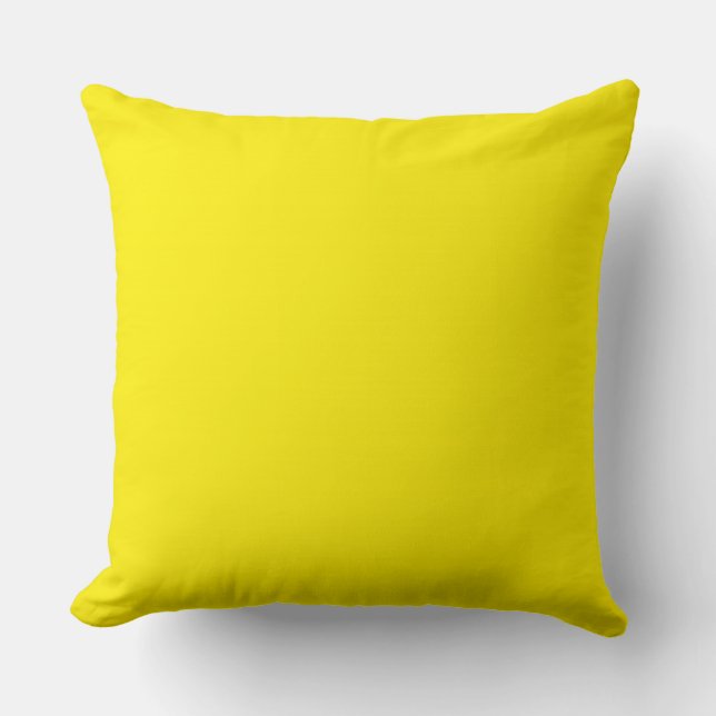 Kaneelgeel kleur achtergrond kussen (Voorkant)