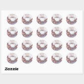 kaneelhazelnootkoffie ronde sticker (Vel)