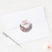 kaneelhazelnootkoffie ronde sticker (Envelop)