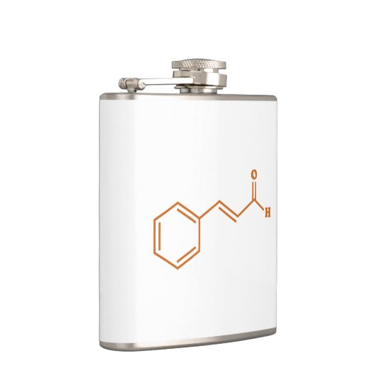 kaneelkaneelaldehyde Moleculaire chemische formule Heupfles (Rechts)