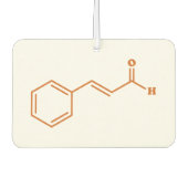 kaneelkaneelaldehyde Moleculaire chemische formule Luchtverfrisser (Voorkant)